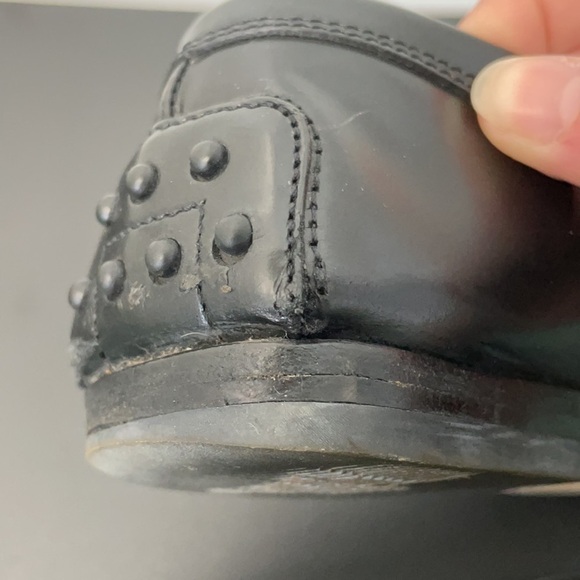 TODS Black Italian Leather Driving Loafers main image 7